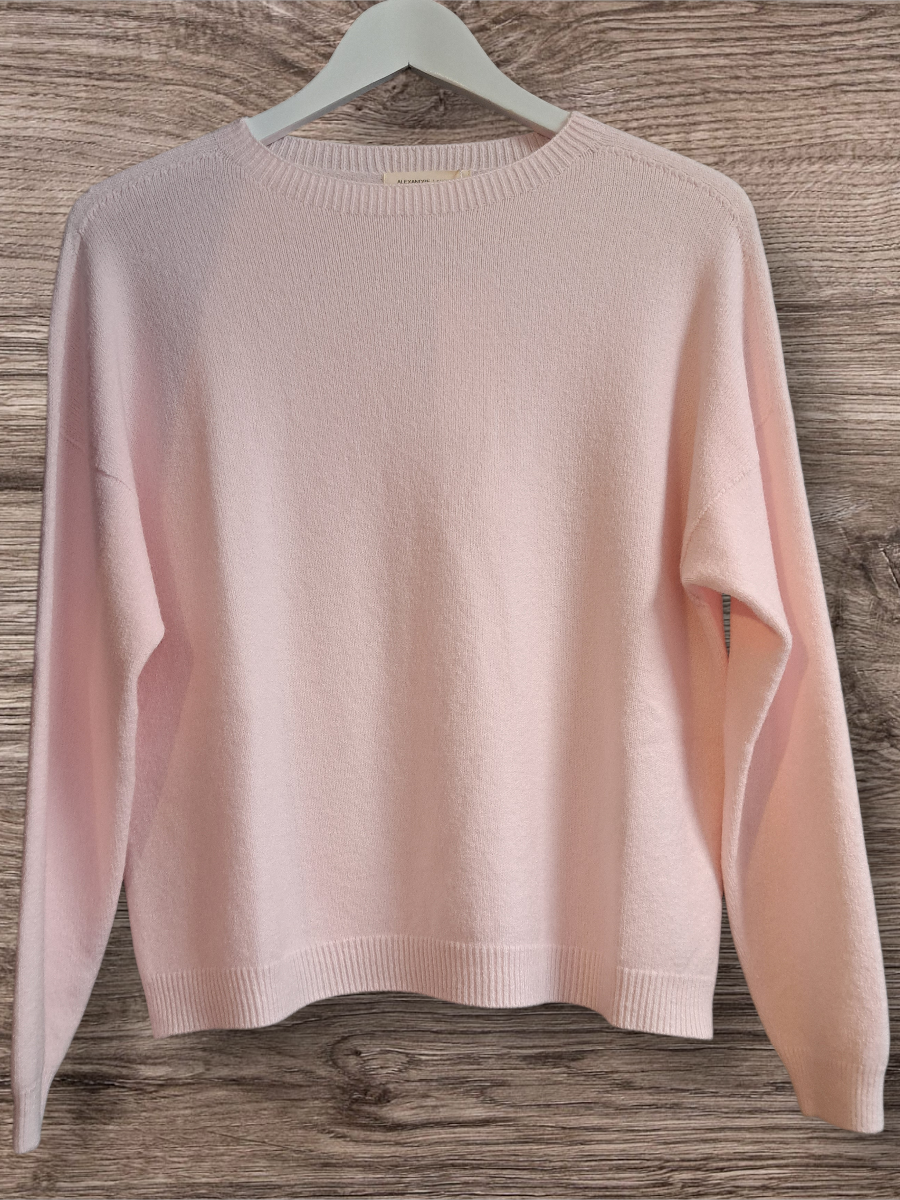 Alexandre Laurent Paris Basic Viscose Trui Rosa C 8824