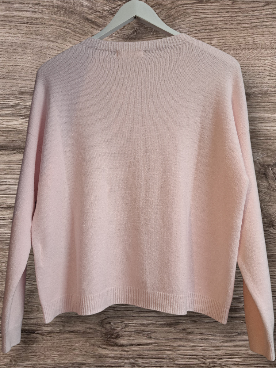 Alexandre Laurent Paris Basic Viscose Trui Rosa C 8824