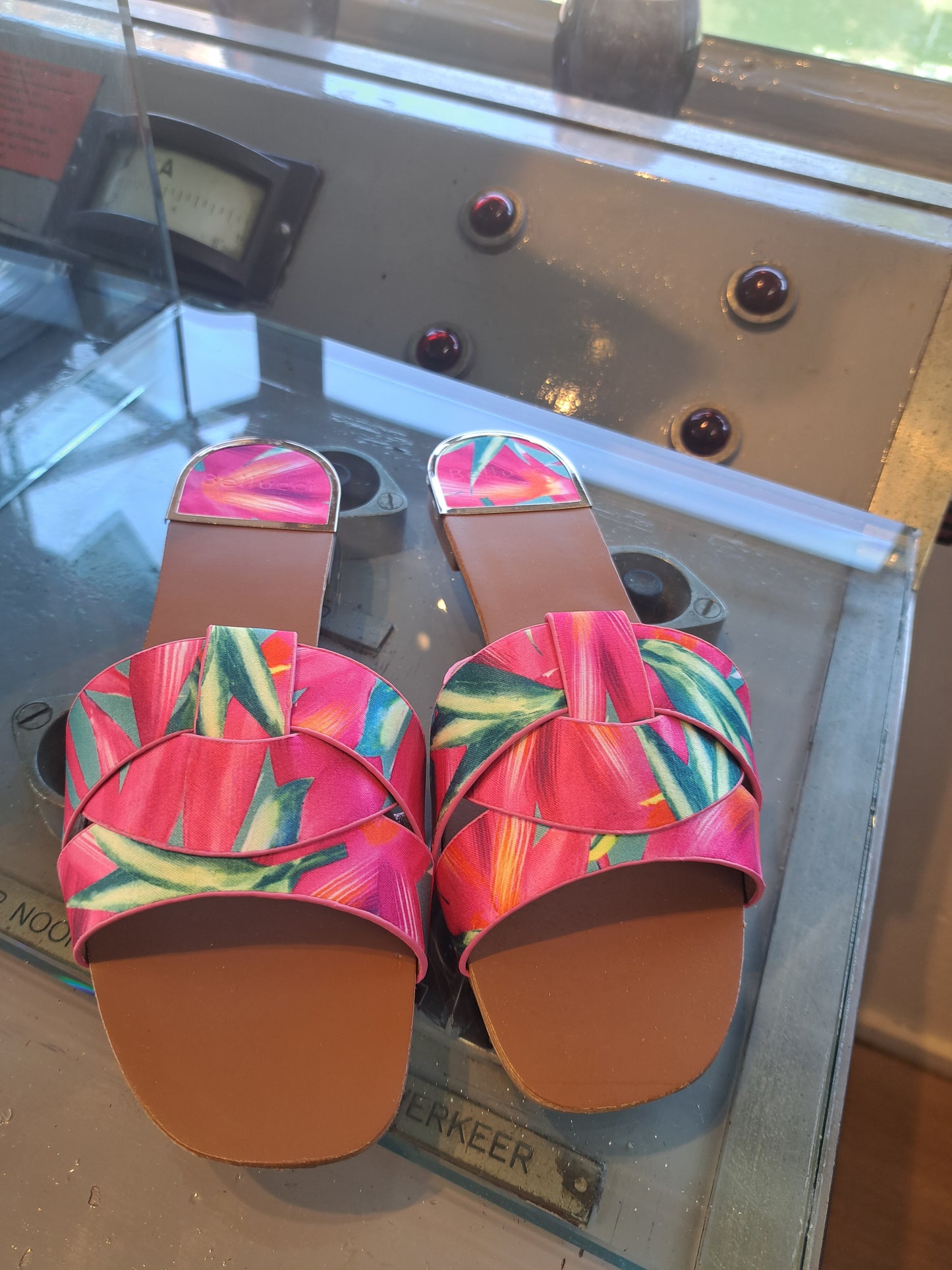 Slippers Fuchsia-green
