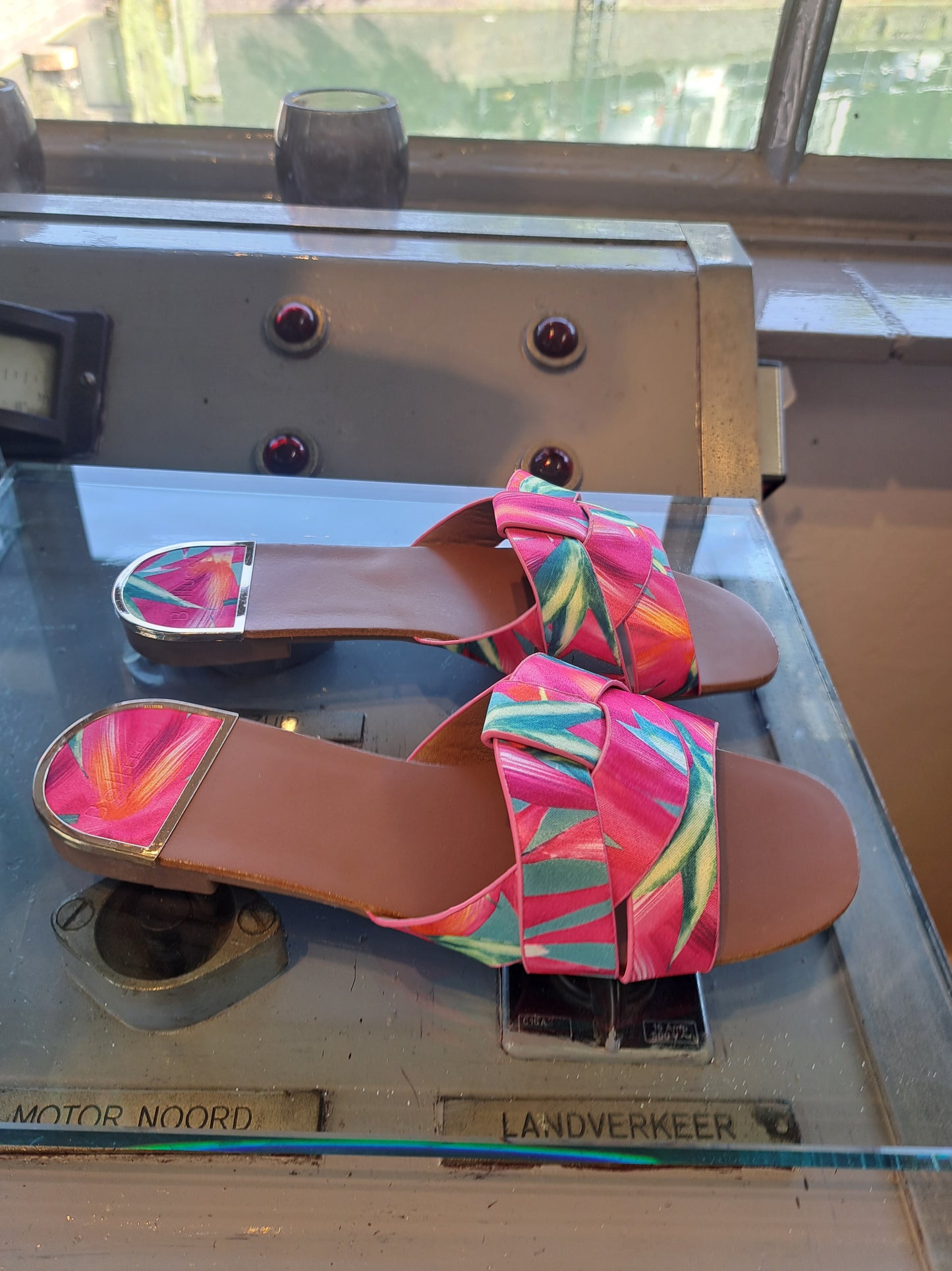 Slippers Fuchsia-green