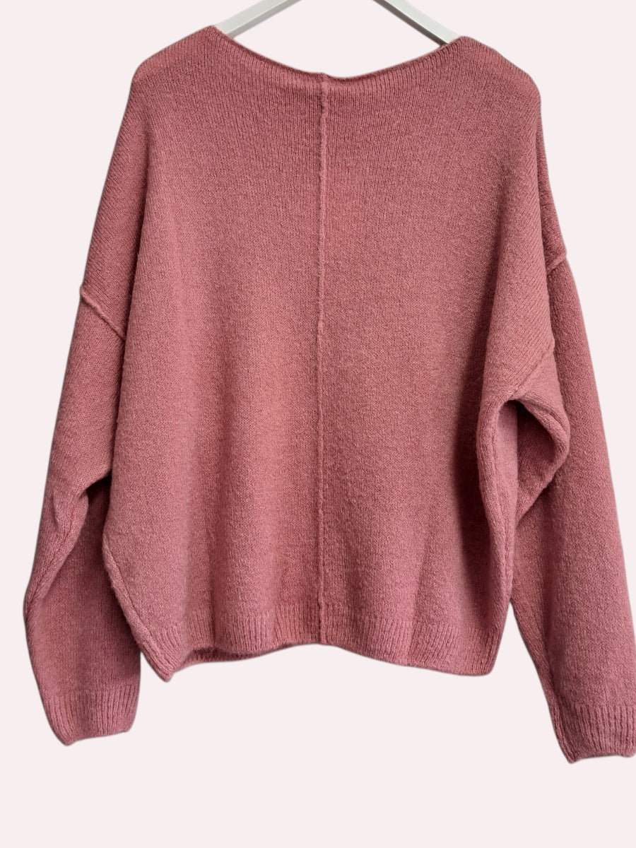 Mika Elles Paris Mohair Trui Rosata 2225