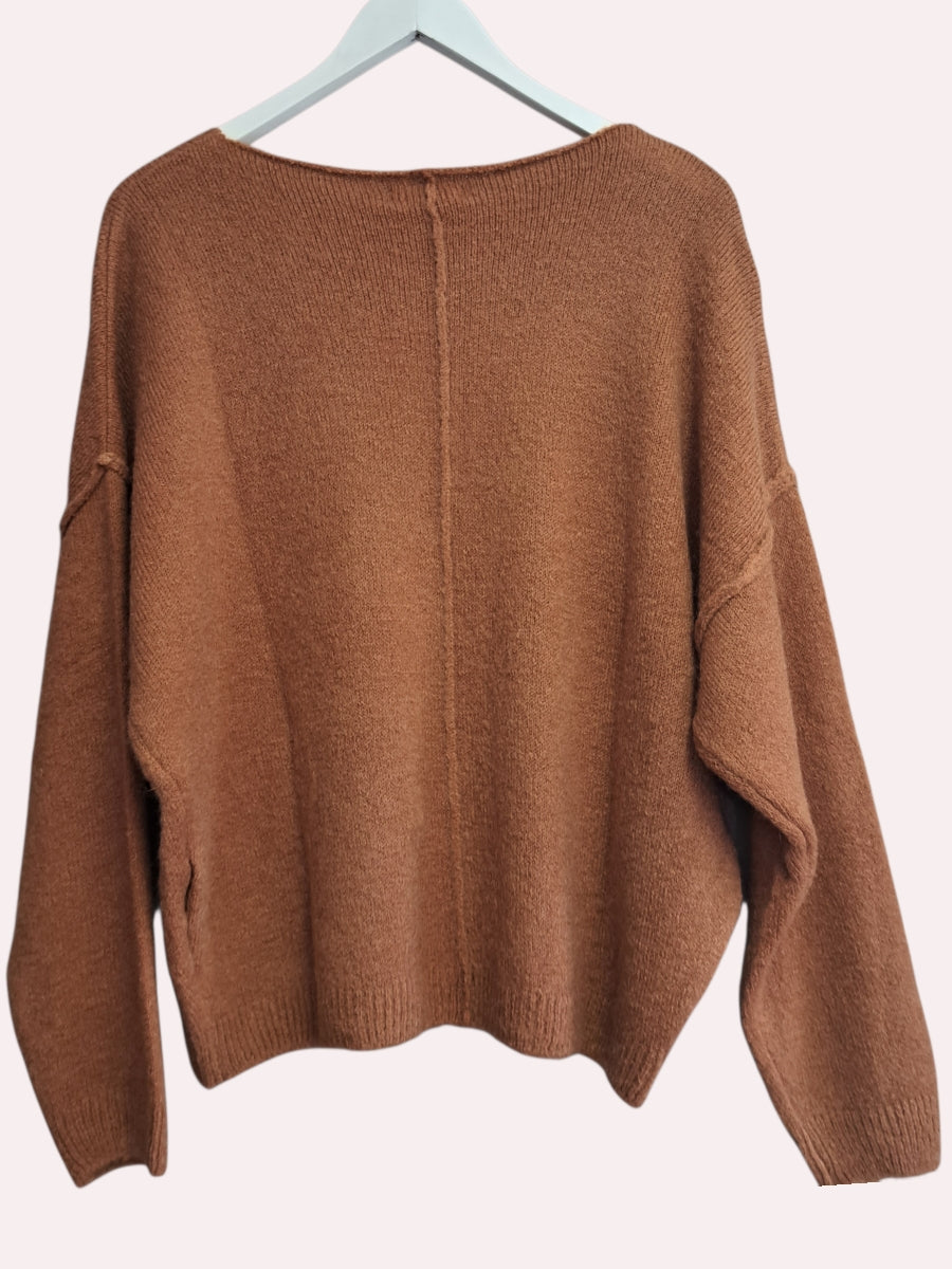 Mika EllesParis Mohair Trui Camel 2225