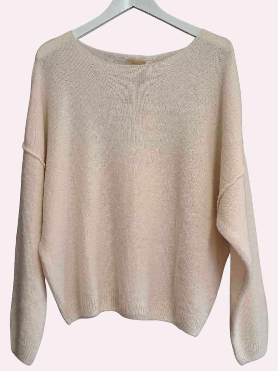 Mika Elles Paris Mohair Trui Avorio 2225