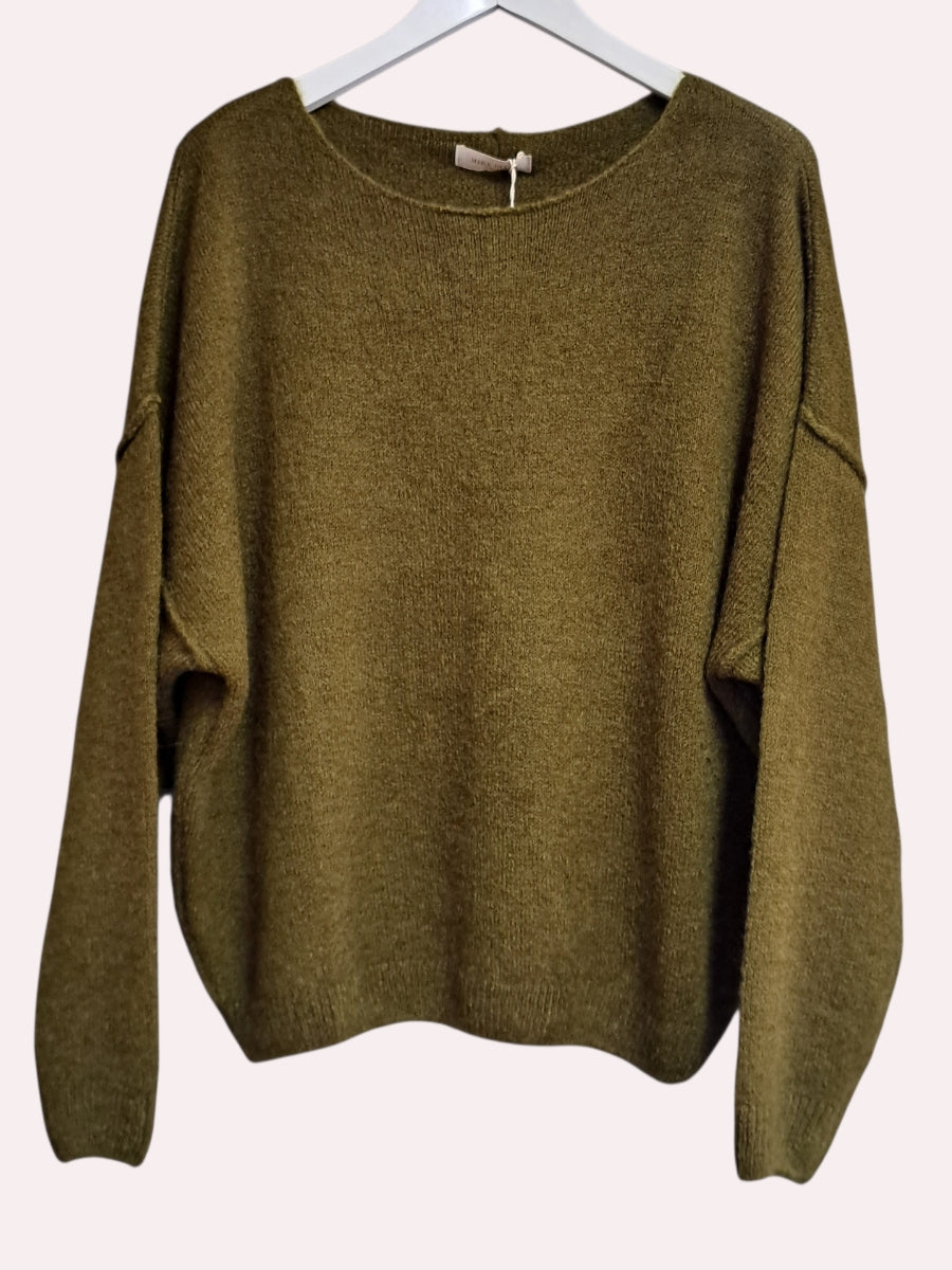 Mika Elles Paris Mohair Trui Verde 22225