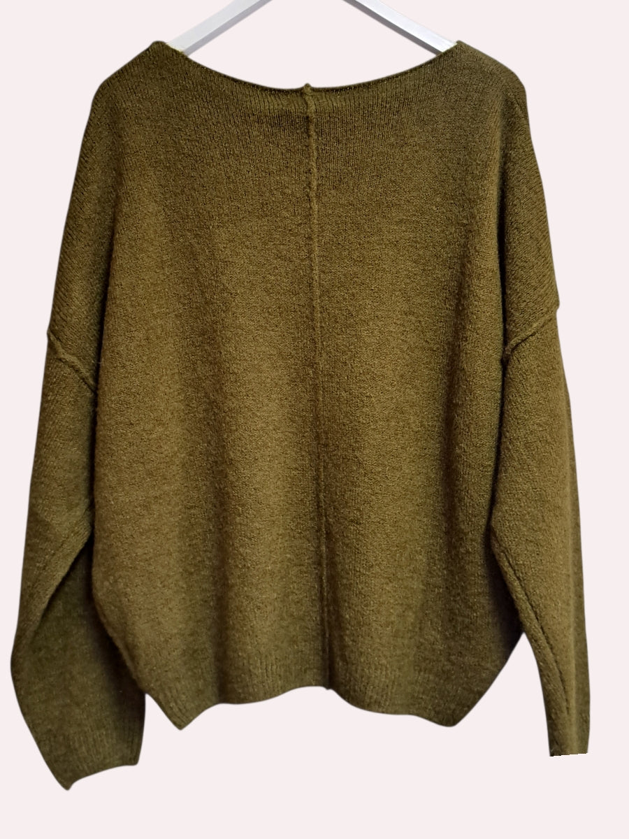 Mika Elles Paris Mohair Trui Verde 22225