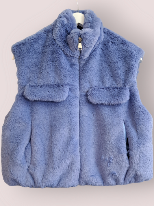 Bodywarmer Teddy jeans blue