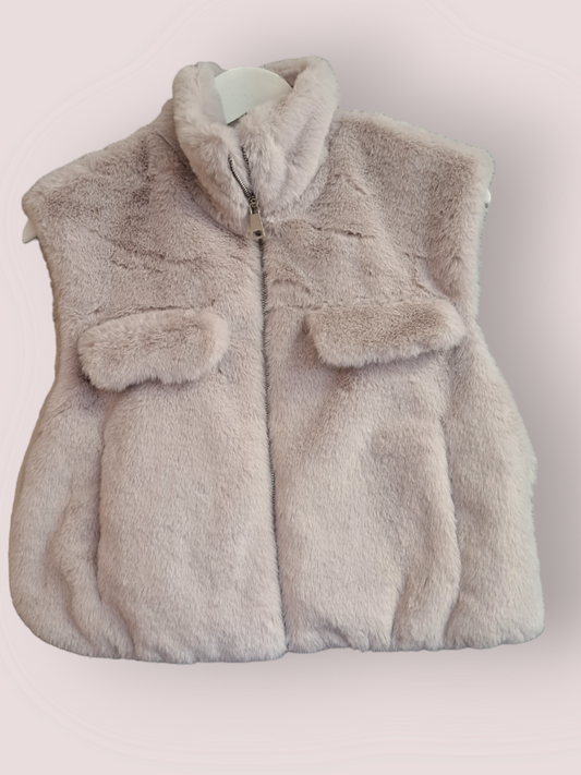 Bodywarmer Teddy licht grijs