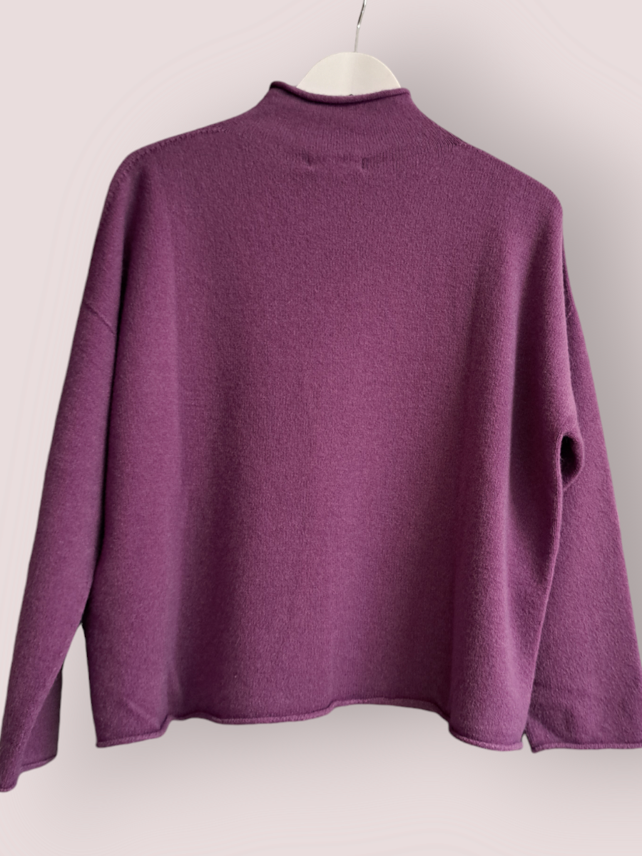 Alexandre Laurent trui turtleneck paars