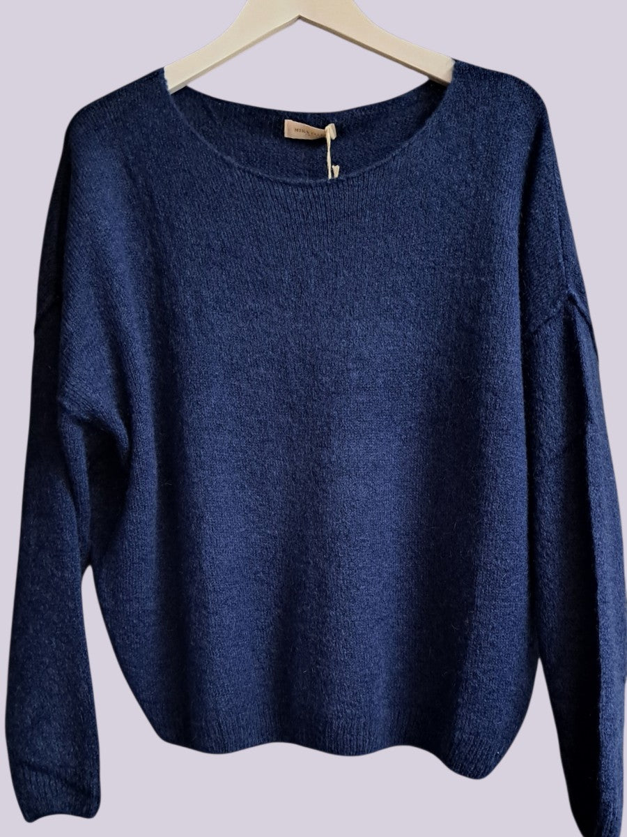 Mika Elles Paris Mohair Trui Blue 2225