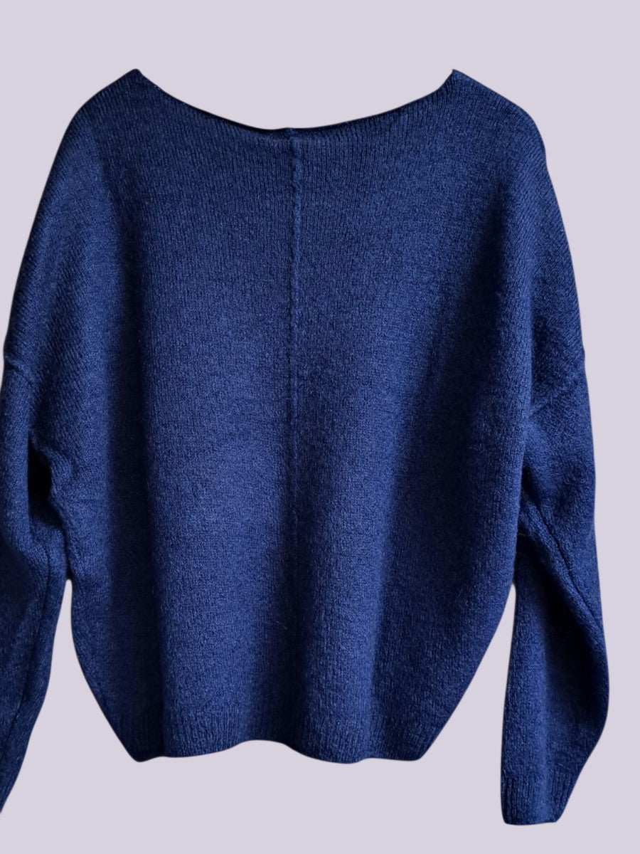 Mika Elles Paris Mohair Trui Blue 2225