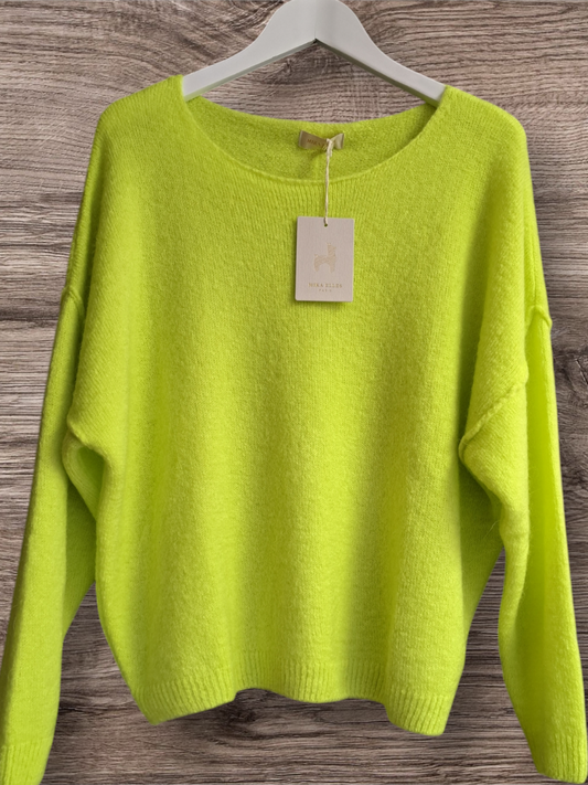 Mika Elles Mohair Trui Lime