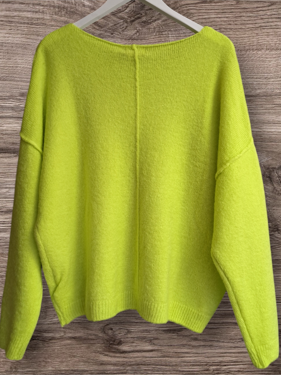 Mika Elles Mohair Trui Lime