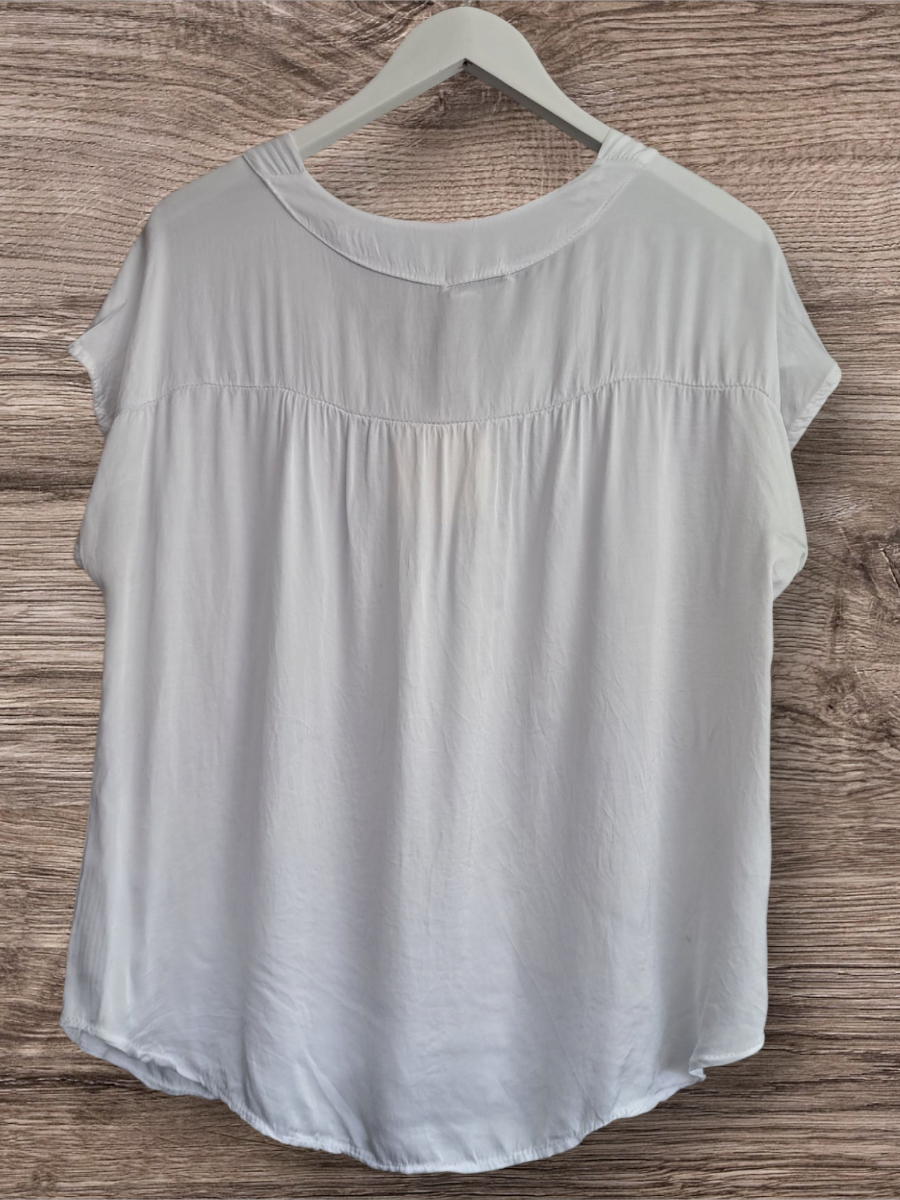 Allen&Jo silk  blouse white