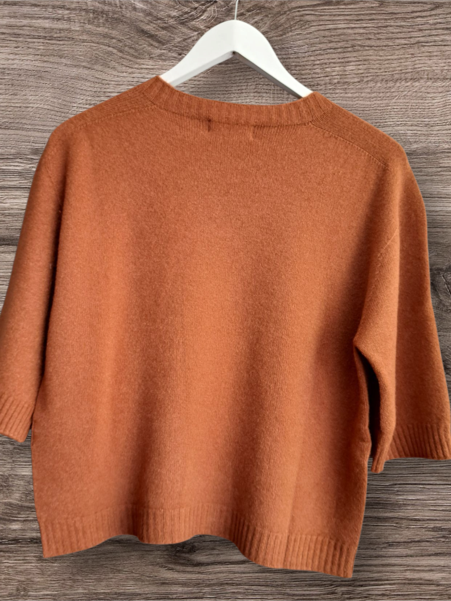 Alexandre Laurent Basic Viscose Trui Ginger
