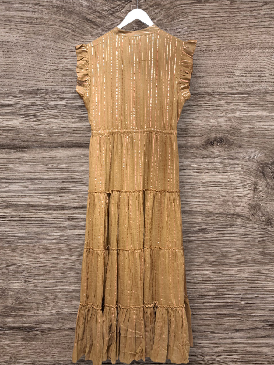 Lea Volante Jurk Bronz