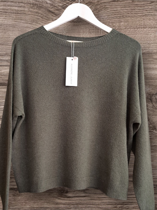 Alexandre Laurent Paris Viscose Trui Army green