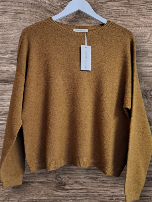 Alexandre Laurent Paris Viscose Trui Bronze