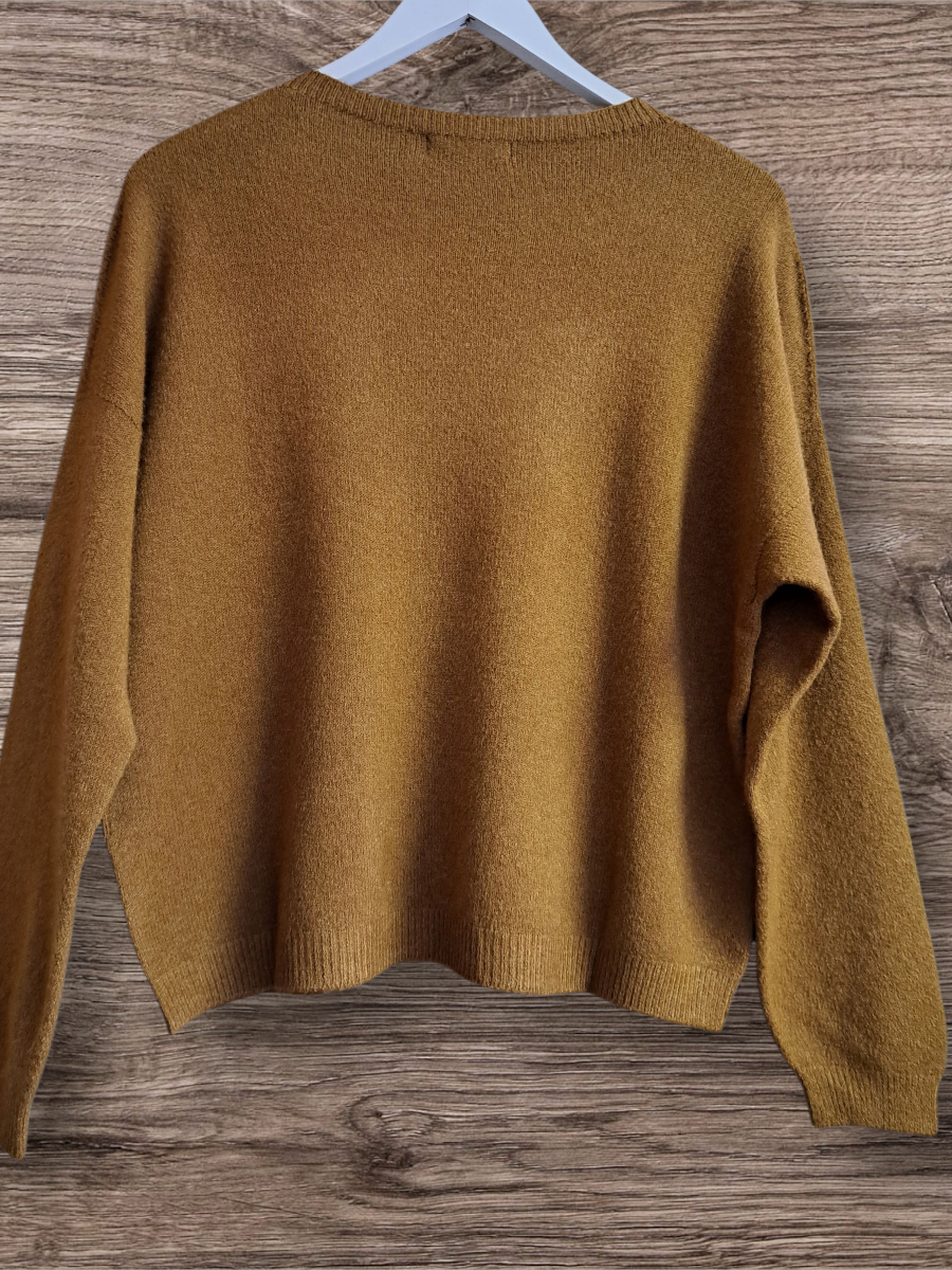 Alexandre Laurent Paris Viscose Trui Bronze