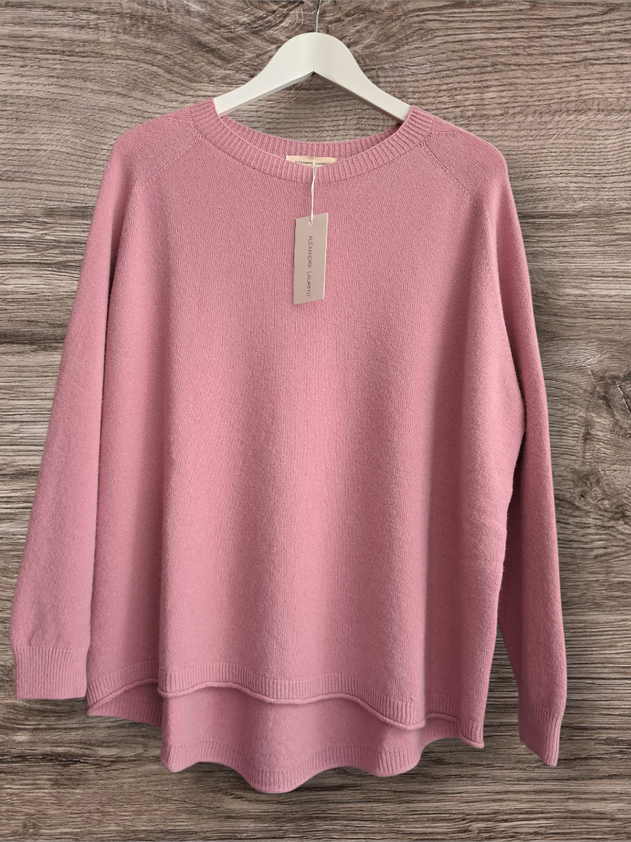 Alexandre Laurent Paris Oversized Viscose Trui Oud Rose