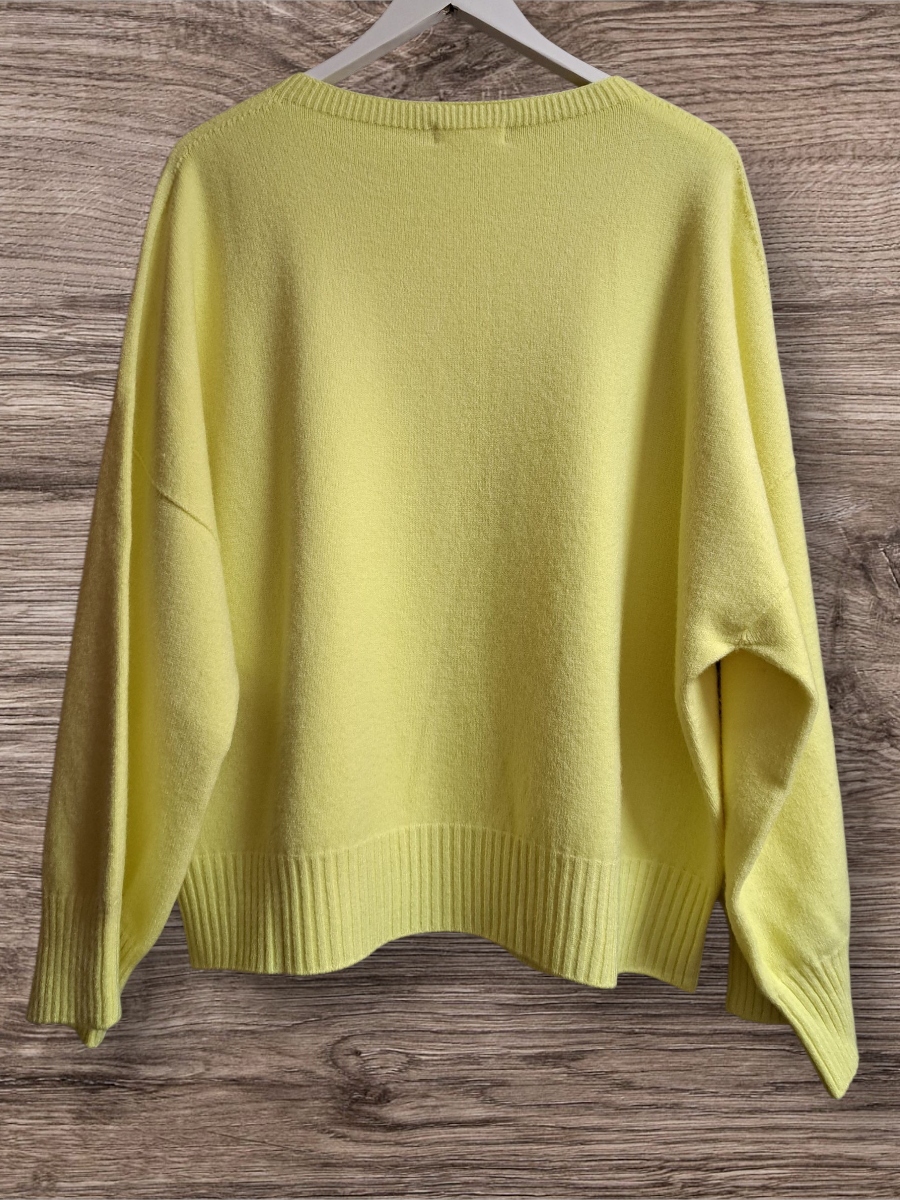 Alexandre Laurent Oversized Sweater Yellow 8430