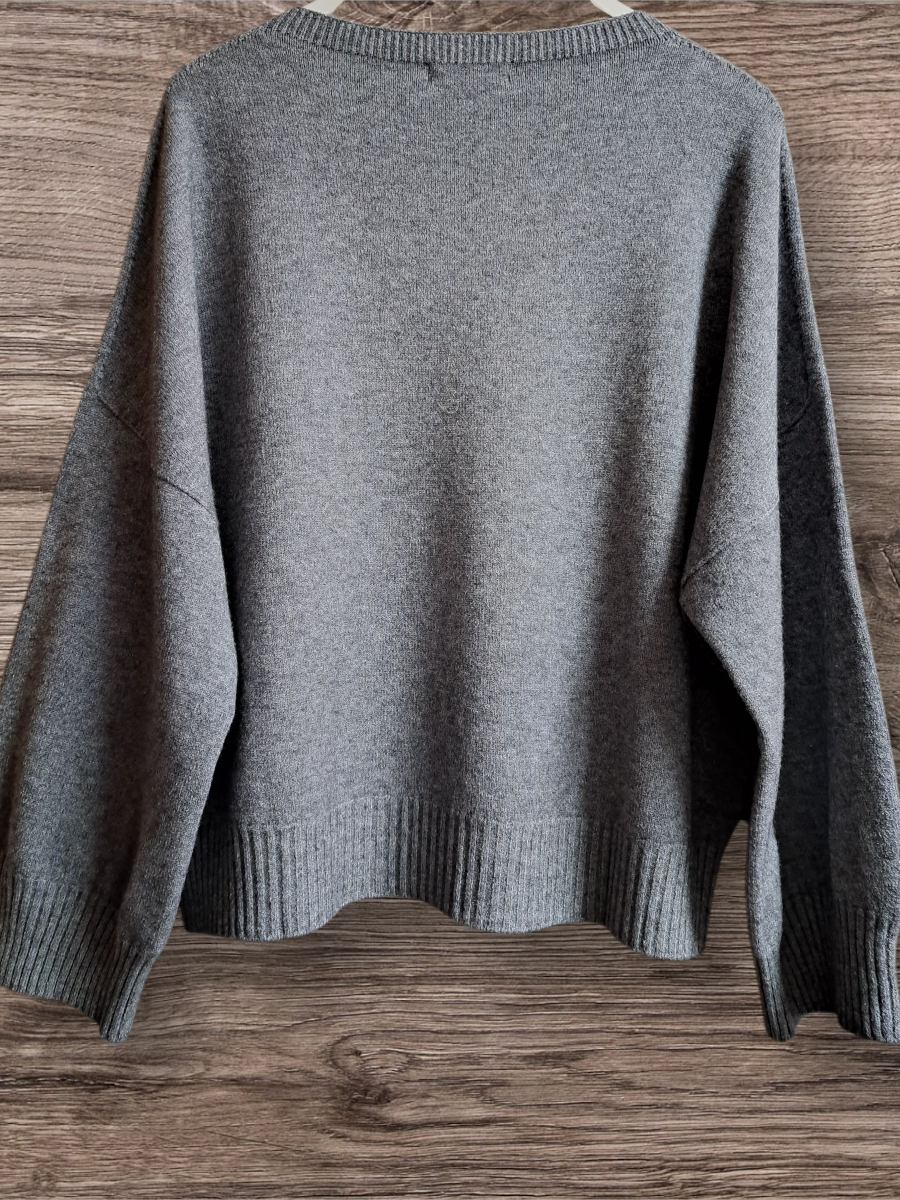 Alexandre Laurent Oversized Viscose Trui Grey