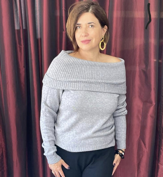 Alexandre Laurent off shoulder Grigio