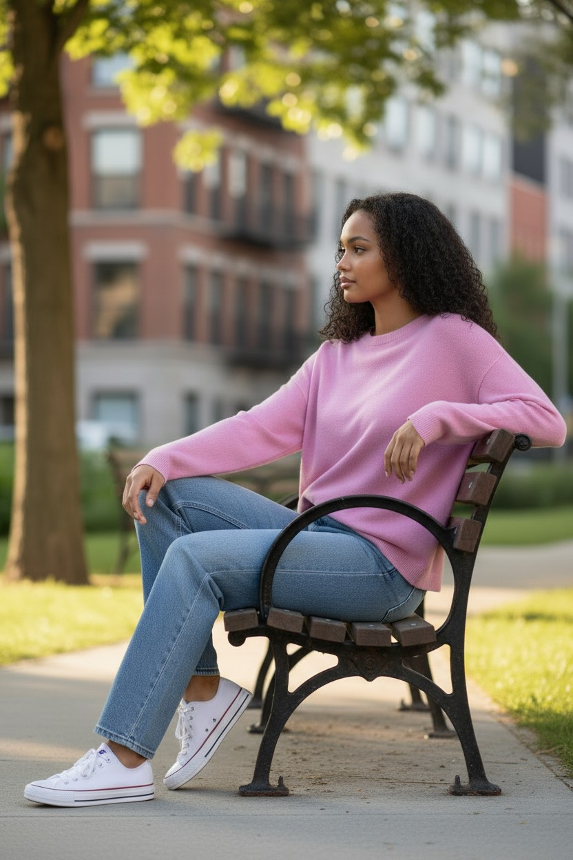 Alexandre Laurent Basic Viscose Trui Candy 8824