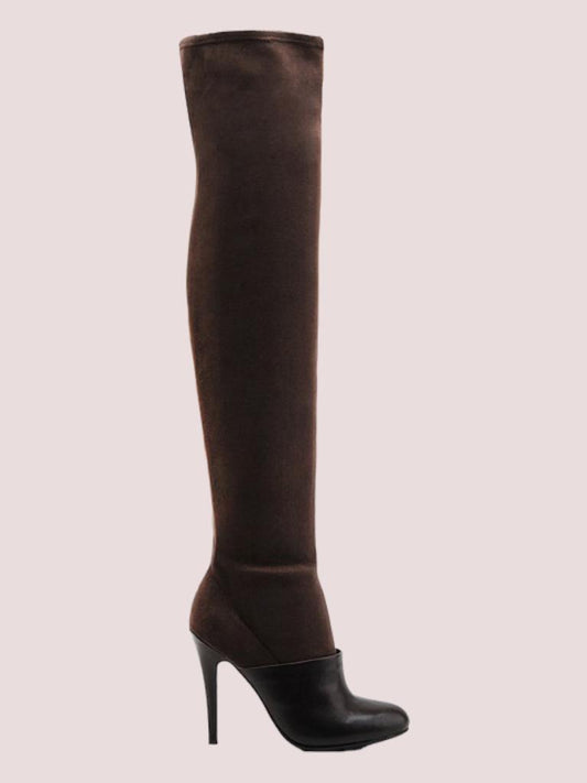 United  nude Boot in Boot  Thigh Hi dark brown