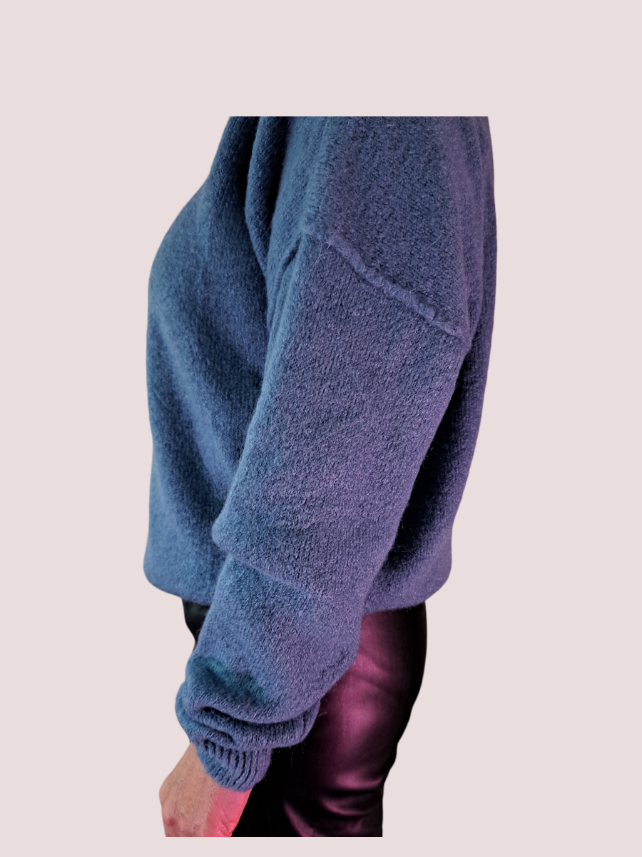 Mika Elles Paris Mohair Trui Blue CLEMENTI